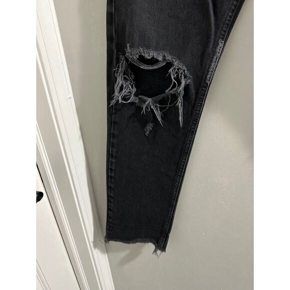 Agolde Cherie High Rise Straight Black size 26 - Picture 3 of 9